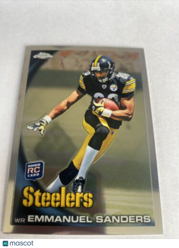 Emmanuel Sanders 2010 Topps Chrome Refractor #C106 RC Steelers Bills