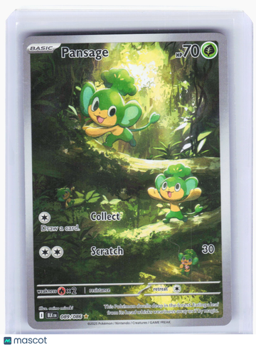 Black Bolt Pansage Holo Illustration Rare #89