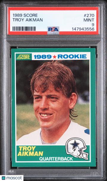 1989 Score Troy Aikman #270 PSA 9
