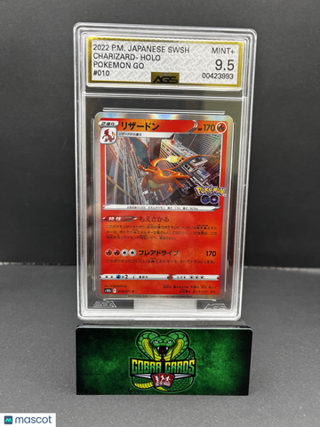Pokemon GO Charizard Holo Japanese AGS 9.5 #010071