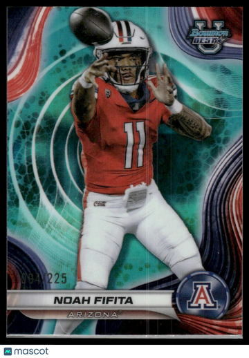 2024 Bowman University Best Noah Fifita #79 Aqua Refractor /225 SN