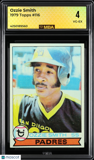 1979 Topps Ozzie Smith #116 RC MBA 4