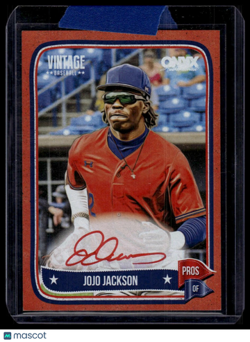 2024 Onyx Vintage Jojo Jackson #VAJOJA Red Bordered Autographs SN AU