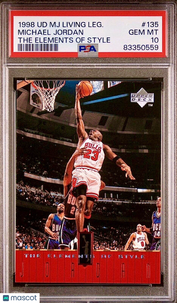 POP 5 PSA 10 Michael Jordan 1998 Upper Deck Elements of Style Rare 90s Insert MJ