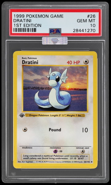 1999 Base Set - 1st Edition Dratini English PSA 10