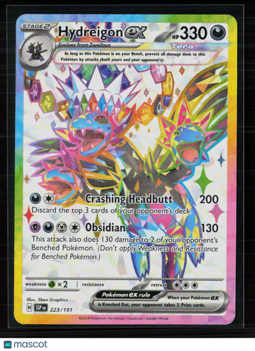 Pokemon 2024 Surging Sparks Hydreigon EX SAR #223/191