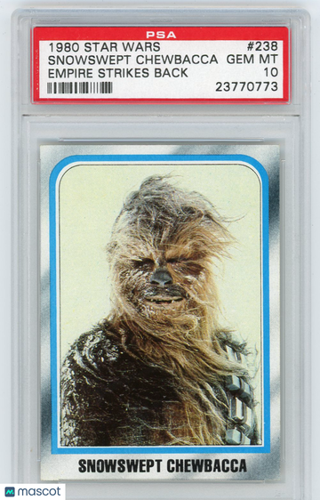 1980 Star Wars Empire Strikes Back Snowswept Chewbacca #238 PSA 10