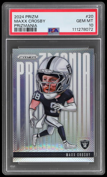 2024 Panini Prizm Maxx Crosby Prizmania PSA 10