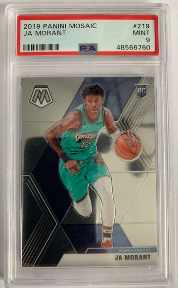 2019 Panini Mosaic Ja Morant PSA 9 Mint