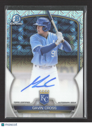 2023 Topps Bowman Chrome Mosaic Gavin Cross #BMA-GC Auto