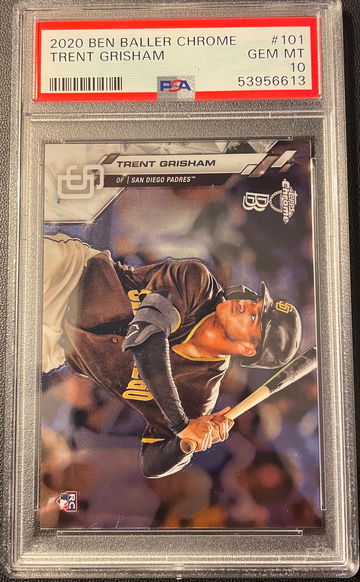 2020 Trent Grisham Ben Baller Chrome PSA 10 