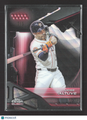 2024 Topps Chrome Black Jose Altuve #24 Red /5