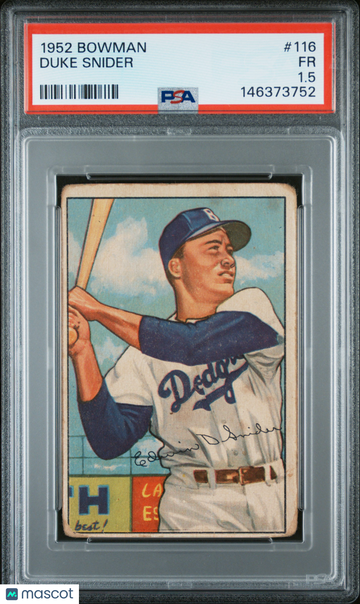 1952 Bowman Duke Snider PSA 1.5