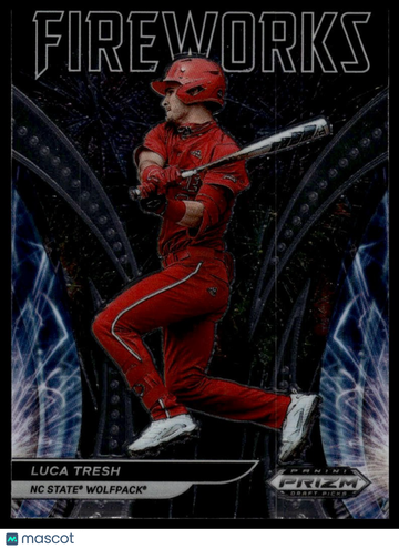 2021 Panini Prizm Draft Picks Luca Tresh #F-LT Fireworks
