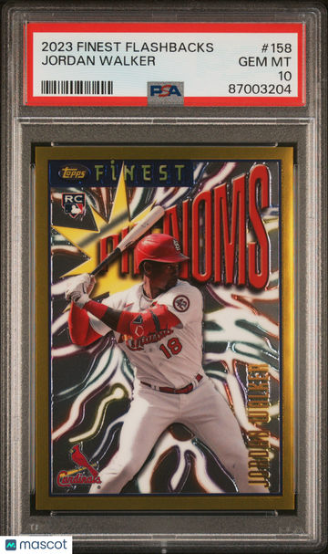 Jordan Walker 2023 Topps Finest Flashbacks #158- PSA 10