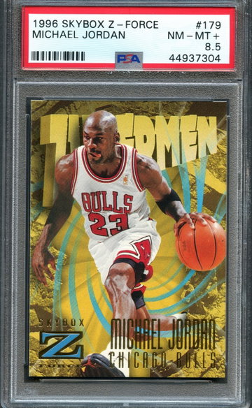 1996 Skybox Z-Force Michael Jordan #179 PSA 8.5