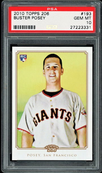 2010 Topps 206 #193  Buster Posey  RC  PSA 10  Giants
