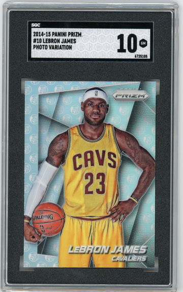 2014 Panini Prizm Lebron James SP Variations Silver Prizm SGC 10 Gem Mint #10 Cleveland Cavaliers