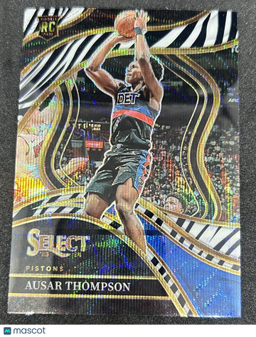 2024 Panini Select Basketball Ausar Thompson #284 Zebra RC
