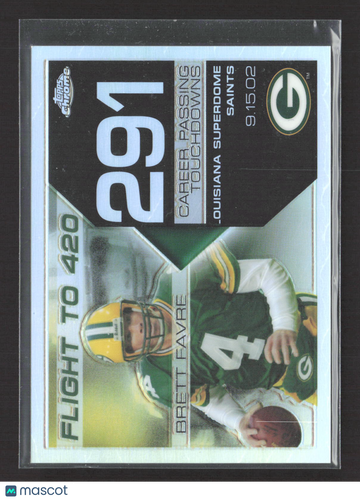 2008 Topps Chrome Flight to 420 Brett Favre #BFC-291 Refractor