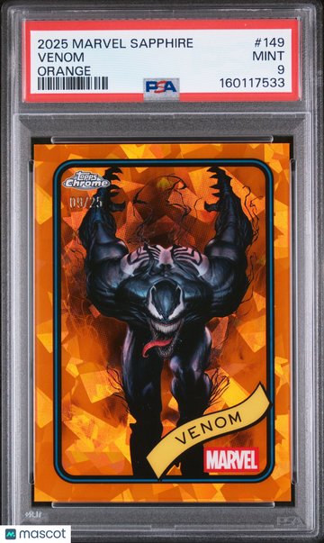 2025 Topps Chrome Marvel Sapphire Edition Venom /25 #149 PSA 9