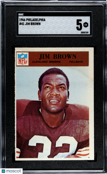 1966 Philadelphia Jim Brown #41 SGC 5