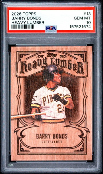 2026 Topps Heavy Lumber Barry Bonds #13 PSA 10