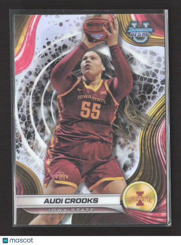 2025 Topps Bowman University Best Audi Crooks #10 Refractor