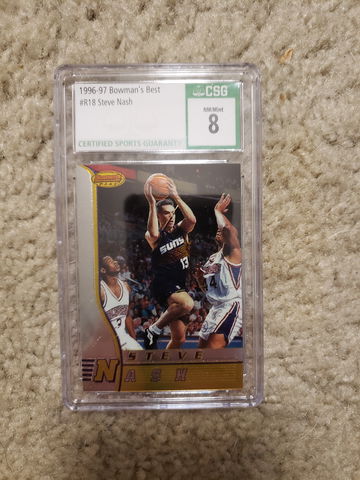 1996-97 bowman's best r18 Steve nash  CSG 8