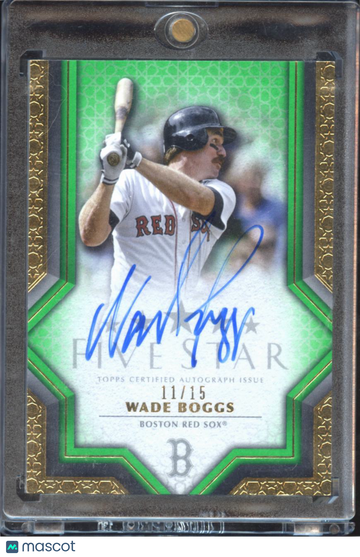 2023 Topps Five Star Wade Boggs #FSA-WBO Green /15
