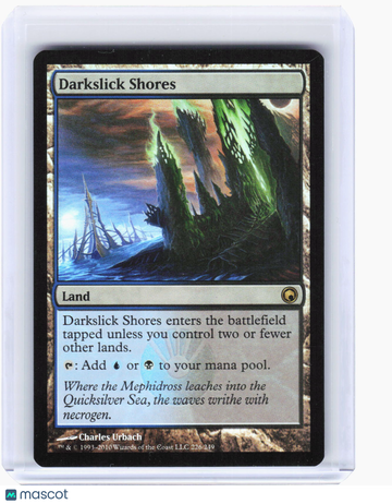 2010 Magic The Gathering Scars of Mirrodin Darkslick Shores Foil Rare #226 English
