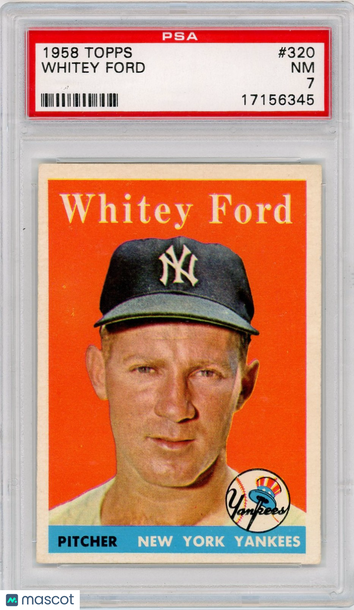 1958 Topps Whitey Ford #320 PSA 7