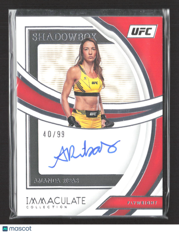 2022 Panini Immaculate Collection UFC Amanda Ribas #SS-ARB /99 Shadowbox
