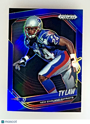 2025 Panini Prizm Ty Law #93 Blue Prizm Parallel/Variety Base Set
