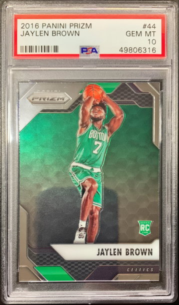 2016 Prizm Base Jaylen Brown Rookie PSA 10