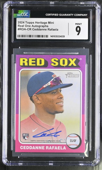 2024 TOPPS CEDDANNE RAFAELA HERITAGE MINI REAL ONE AUTOGRAPHS #ROA-CR CGC 9 BL.D1.09