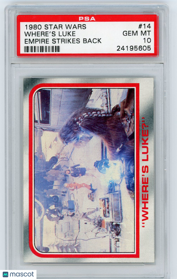 1980 Star Wars Empire Strikes Back "where's Luke?" #14 PSA 10