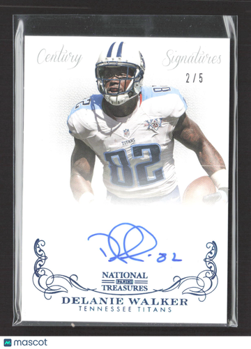 2013 Panini National Treasures Century Signatures Delanie Walker #96 /5