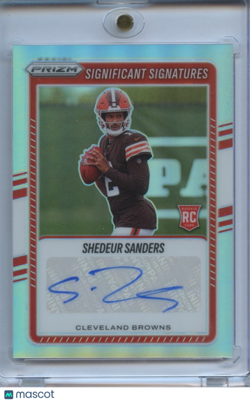 2025 Shedeur Sanders Silver Prizm Rookie Panini Authentic