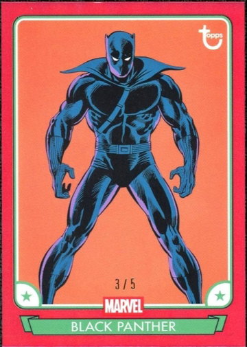 2026 Topps Marvel Brooklyn Collection Black Panther Red 3/5