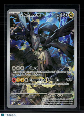 2026 Mega Evolution – Perfect Order N'S Zekrom Holo one gold star SAR #031