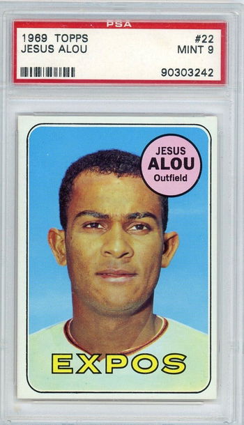 1969 Topps Jesus Alou #22 PSA 9 P1316