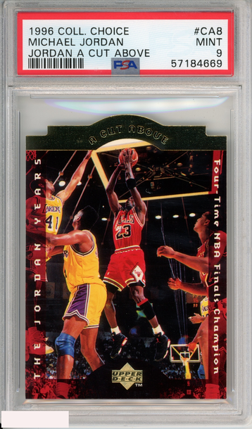 1996 COLLECTORS CHOICE MICHAEL JORDAN #CA8 JORDAN A CUT ABOVE BULLS HOF PSA 9