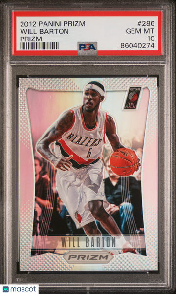 2012 Panini Prizm Will Barton #286 Prizm PSA 10