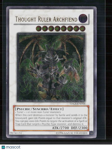 The Duelist Genesis Thought Ruler Archfiend Ultimate Rare Effect Synchro Psychic 1st Edition #TDGS-EN044