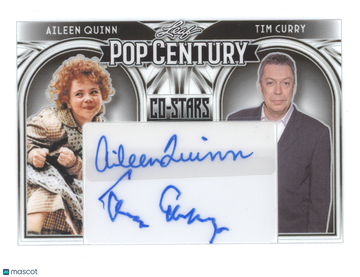 2024 Leaf Pop Century Co-Stars Autographs Aileen Quinn Tim Curry 2/2 #CS2-1