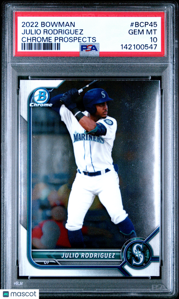 2022 Bowman Chrome Prospects Julio Rodriguez #BCP45 PSA 10
