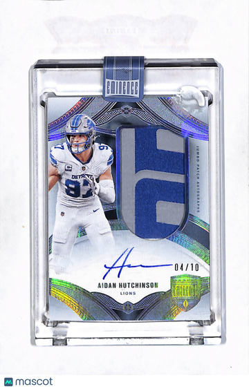2025 Panini Eminence Football Aidan Hutchinson #JPA-AHN Jumbo Patch Autograph 04/10 Auto