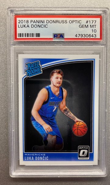 LUKA DONCIC 2018 OPTIC ROOKIE PSA 10 GEM MINT 