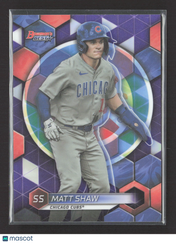 2023 Topps Bowman's Best Matt Shaw #TP-28 Purple 168/250